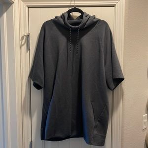 Mens Old Navy Active fleece 3XL XXXL lightweight short sleeve hooded sweatshirt